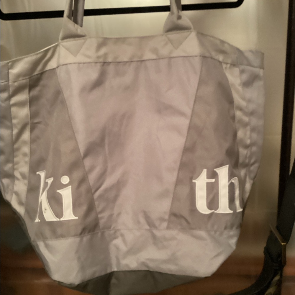 Kith Women's Tote in cream color nylon